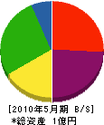 下出電機工業 貸借対照表 2010年5月期 下出電機工業 貸借対照表 2010年5月期