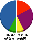 富士川建材工業 貸借対照表 2007年12月期
