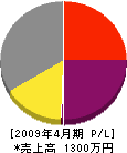 島田土建工業 損益計算書 2009年4月期