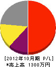 角田興業 損益計算書 2012年10月期