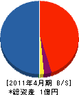 島崎工務店 貸借対照表 2011年4月期