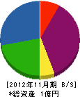 袴田組 貸借対照表 2012年11月期
