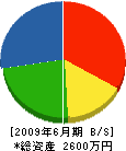 本田クレーン 貸借対照表 2009年6月期