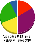 黒田塗装商会 貸借対照表 2010年3月期