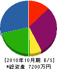 松山メンテ工業社 貸借対照表 2010年10月期