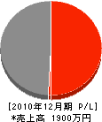 大槻設備工業 損益計算書 2010年12月期