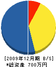 武田徳工務店 貸借対照表 2009年12月期