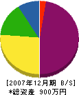 新居田工業 貸借対照表 2007年12月期