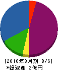 藤崎電設 貸借対照表 2010年3月期