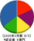 大阪テック建設 貸借対照表 2008年3月期