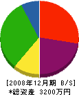 山崎塗工店 貸借対照表 2008年12月期