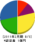 片山工務店 貸借対照表 2011年2月期