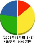 千葉産業ガス住設部 貸借対照表 2008年12月期