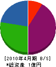 日本住宅管理サービス 貸借対照表 2010年4月期