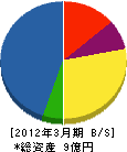 豊田森林組合 貸借対照表 2012年3月期
