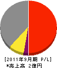 日本テクニカルサポート 損益計算書 2011年9月期