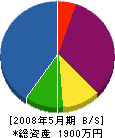 吹田電気工業 貸借対照表 2008年5月期
