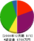 山本建設 貸借対照表 2008年12月期