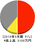 松井建設 損益計算書 2010年3月期