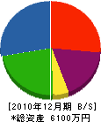 柏倉ホーム 貸借対照表 2010年12月期