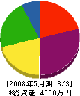 新栄水道工事店 貸借対照表 2008年5月期