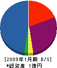 松山建設 貸借対照表 2009年1月期