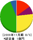 金坂建設工業 貸借対照表 2008年11月期