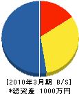 天童緑化事業(同) 貸借対照表 2010年3月期 天童緑化事業(同) 貸借対照表 2010年3月期