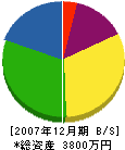 西川土木 貸借対照表 2007年12月期