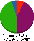永野土建 貸借対照表 2008年12月期