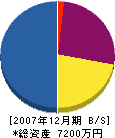 宮脇組 貸借対照表 2007年12月期