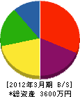 鈴木興業 貸借対照表 2012年3月期