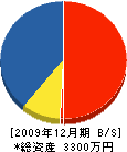 大野住建 貸借対照表 2009年12月期