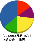 富山工業 貸借対照表 2012年3月期