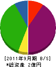 彩美社 貸借対照表 2011年9月期