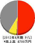 長野県営繕建築（同） 損益計算書 2012年4月期
