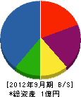 関西トースイ 貸借対照表 2012年9月期
