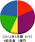 豊和電設 貸借対照表 2012年3月期
