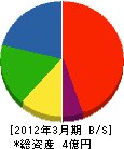 小川土木開発 貸借対照表 2012年3月期