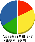 坂井塗装工業 貸借対照表 2012年11月期