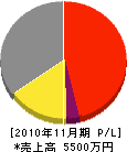 武蔵野冷暖サービス 損益計算書 2010年11月期