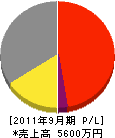 京葉電材サービス 損益計算書 2011年9月期