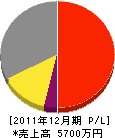 横井組 損益計算書 2011年12月期
