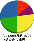 宮澤塗装工業 貸借対照表 2012年8月期