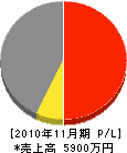 山崎建設 損益計算書 2010年11月期