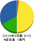 近畿総合土建 貸借対照表 2010年9月期