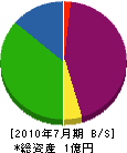 藤井工務店 貸借対照表 2010年7月期