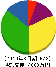 丸友坂本組 貸借対照表 2010年3月期
