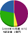 フロンティア・ミズノ 貸借対照表 2009年10月期