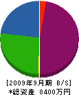 鈴木興業 貸借対照表 2009年9月期